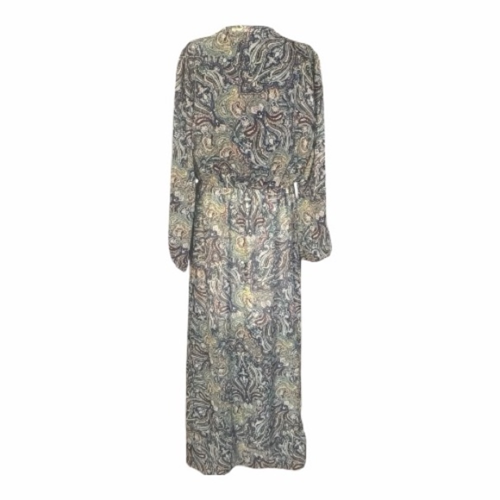 Liberty Love Paisley V-Neck Long Sleeve Maxi Dress - Multi Women’s Size XL - Picture 3 of 4